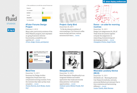 Screenshot of the Fluid Studios website